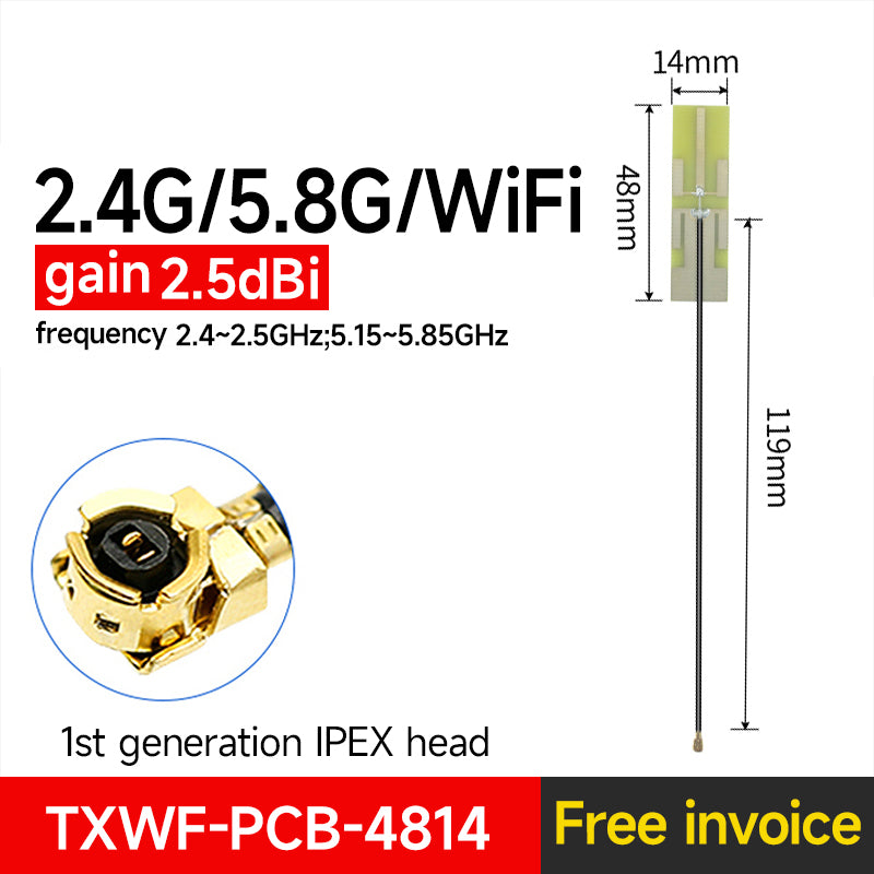Ebyte FPC PCB Built-in Antenna 433/868/915MHz 2.4/5.8GHz Small Size Reliable Performance UFL Stable signal Module Installation