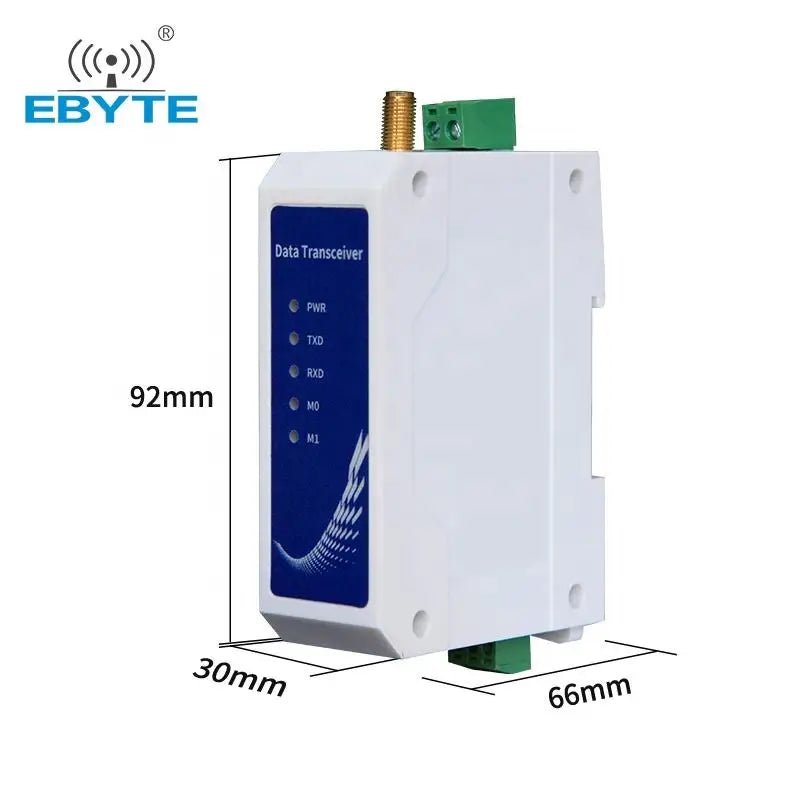 E95 - DTU(433L20 - 232) Wireless Transmitter Receiver 20dBm DIN Rail Installation Industrial Modbus 3km Long Range LoRa Modem RS232 - IOT Module Shop Manufacturer Factory