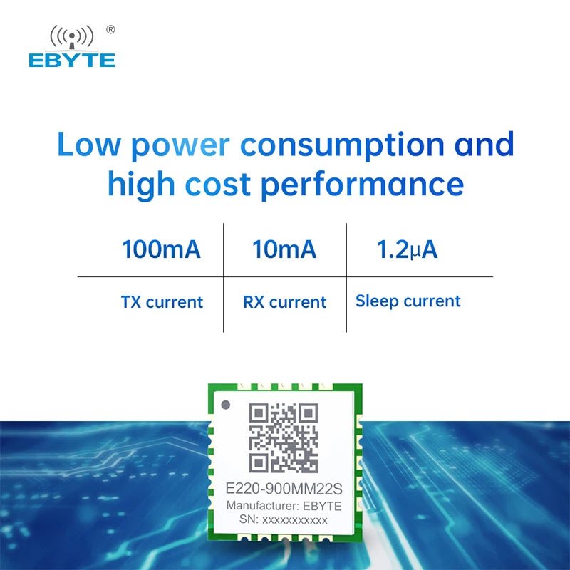 Ebyt E220 - 900MM22S Minimum size 22dBm lora transmitter receiver module llcc68 lora wireless module lora io module - IOT Module Shop Manufacturer Factory