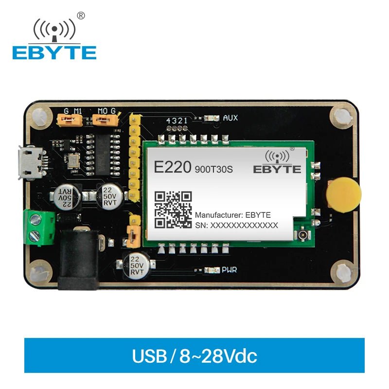 Ebyte 868MHz 915MHz wireless Rf module UART test board kit E22-900TBH ...