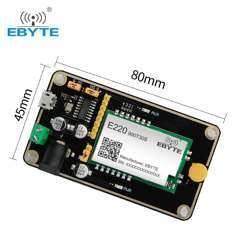 Ebyte 868MHz 915MHz wireless Rf module UART test board kit E22 - 900TBH - 01 LoRa module sx1262 10km long range transceiver - IOT Module Shop Manufacturer Factory