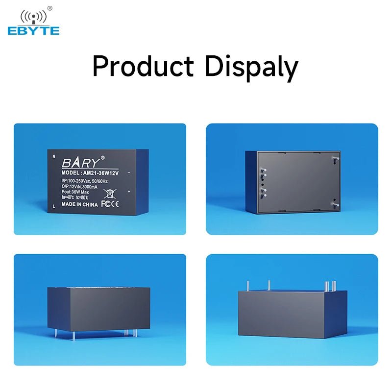 Ebyte AM21 - 36W12V Ultra small volume Short circuit protection Ultra low power consumption AC - DC step - down power module - IOT Module Shop Manufacturer Factory