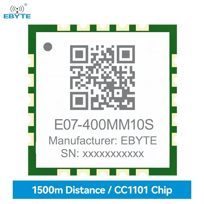 Ebyte Buy E07 - 400MM10S TI Price CC1101 chip SPI SMD 1.5km 10dBm 410 - 450MHz Rf Transmitter And Receiver Module RF wireless module - IOT Module Shop Manufacturer Factory