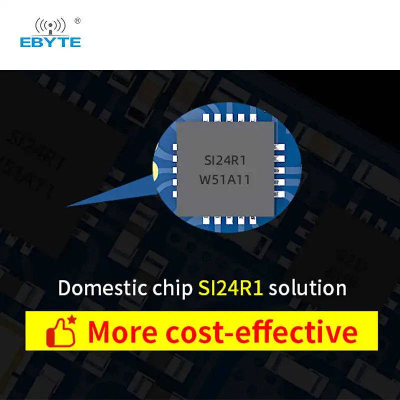 Ebyte E01C - 2G4M27D 27dBm Receiver Wireless Serial Port Module SPI Si24R1 chip plug - in wireless module 2.4G Rf Module - IOT Module Shop Manufacturer Factory