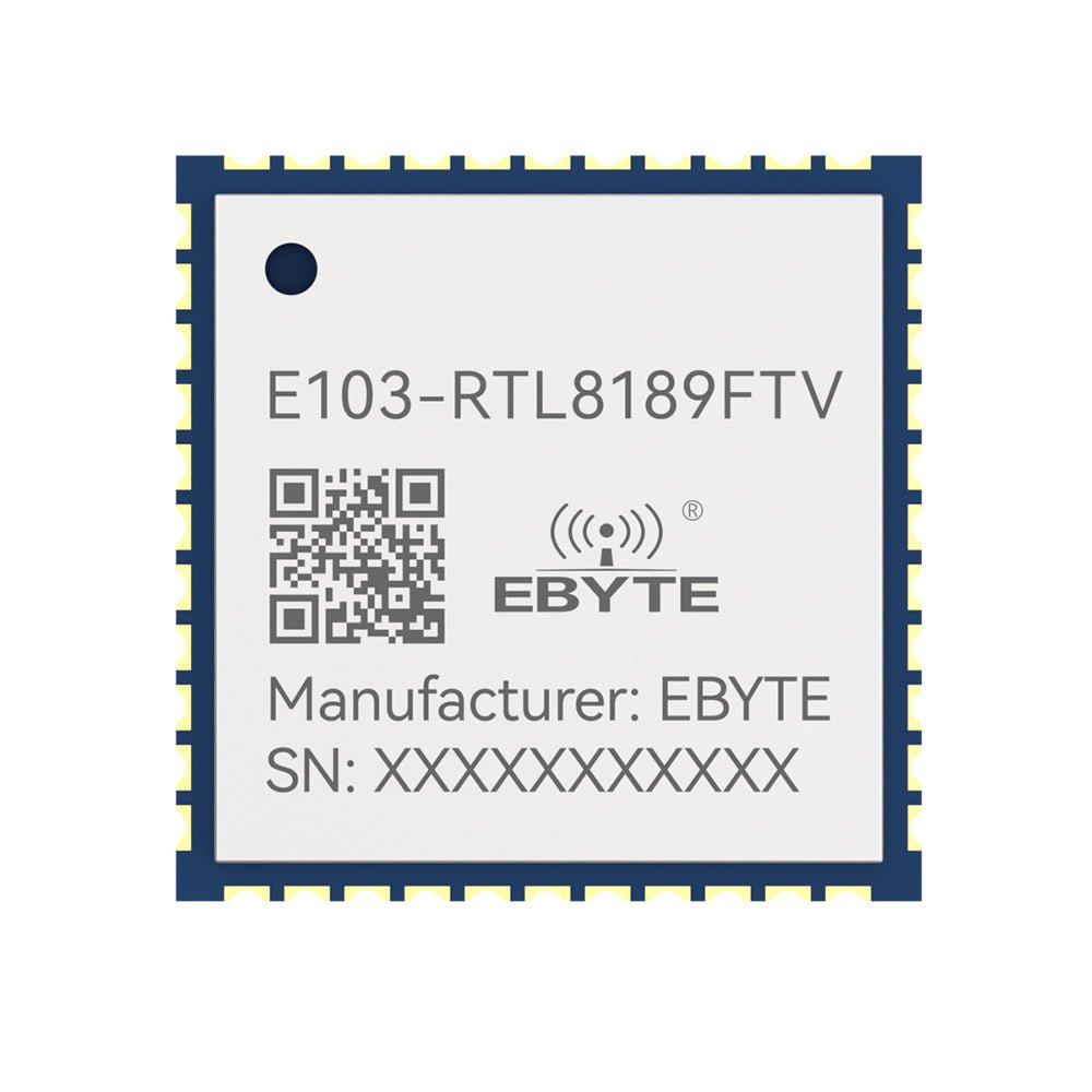 Ebyte E103 - RTL8189FTV 16dBm SDIO RTL8189FTV chip Wireless Transmission 2.4GHz Low - cost High - performance WiFi module - IOT Module Shop Manufacturer Factory
