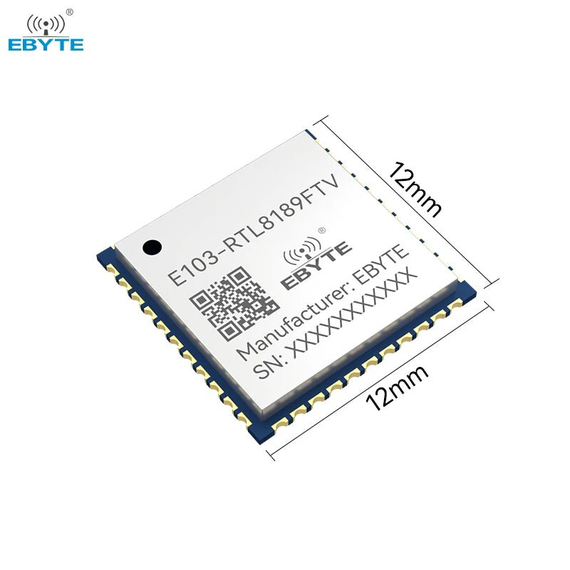Ebyte E103 - RTL8189FTV 16dBm SDIO RTL8189FTV chip Wireless Transmission 2.4GHz Low - cost High - performance WiFi module - IOT Module Shop Manufacturer Factory