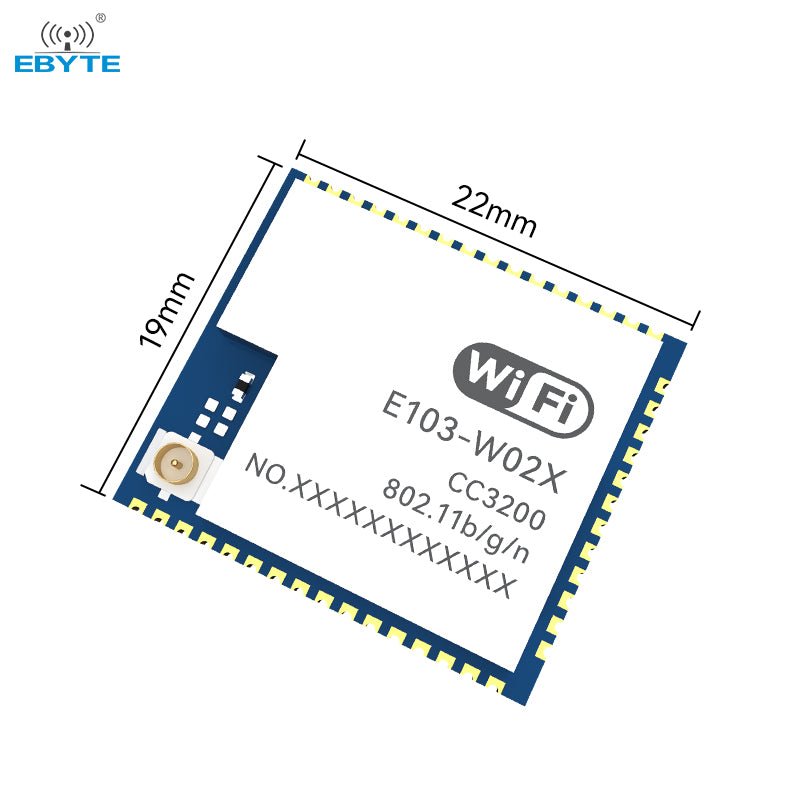 Ebyte E103 - W02X TI CC3200 Wifi Module raspberry pi Integrated Circuits Manufacturer Wholesale 2.4GHz Serial port to WiFi module - IOT Module Shop Manufacturer Factory