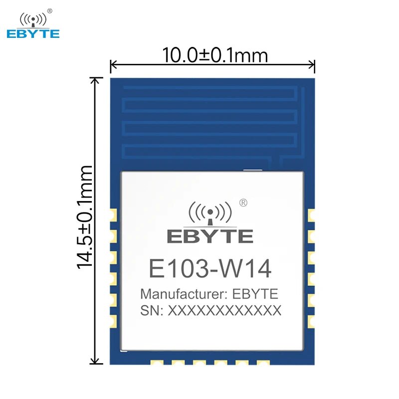 Ebyte E103 - W14 Low power consumption IEEE 802.11b/g/n + BLE5.2 Protocol AT commands 18dBm 2.4GHz WiFi serial wireless module - IOT Module Shop Manufacturer Factory