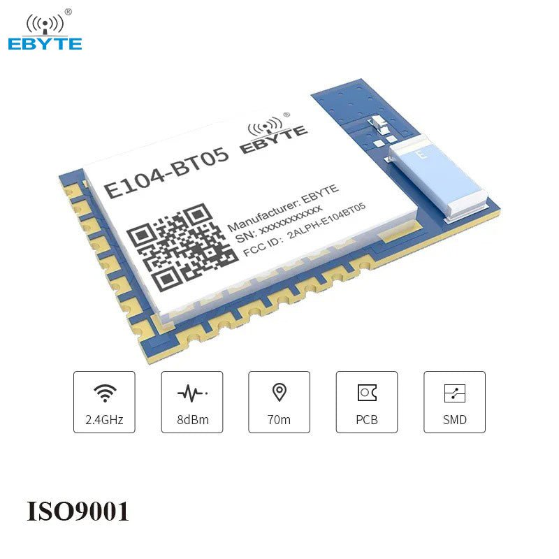 EBYTE E104 - BT05 TLSR8266 Ble Serial To Ble Slave Module Ble5.0 UART SMD Transparent Transmission Low Power Transceiver - IOT Module Shop Manufacturer Factory