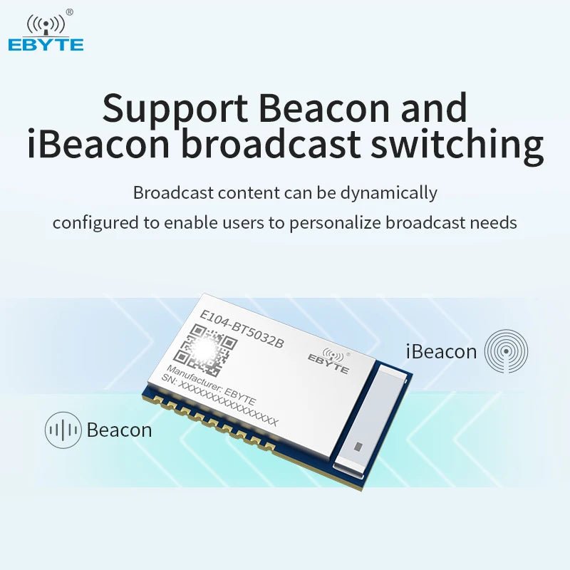 EBYTE E104 - BT5032B Long distance low power 2.4GHz serial transceiver BLE5.0 RF transceiver Serial to Blee module - IOT Module Shop Manufacturer Factory