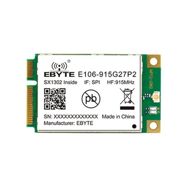 Ebyte E106 - 915G27P2 SX1302 915MHz LoRa Wireless Transceiver LoRa Module PCI - e SPI Long Range Receiver 5km Transmitter Receiver - IOT Module Shop Manufacturer Factory
