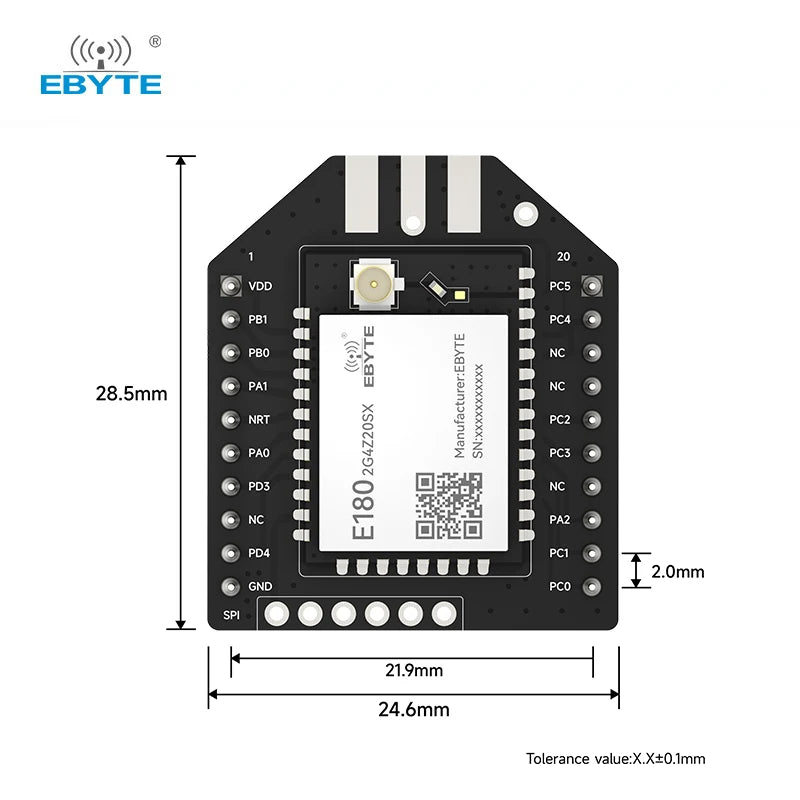 Ebyte E180 - 2G4Z20SX Zigbee 3.0 module test suite 900hp S3b Apm Flight Control Prsma Antenna Zigbee Wireless Module - IOT Module Shop Manufacturer Factory