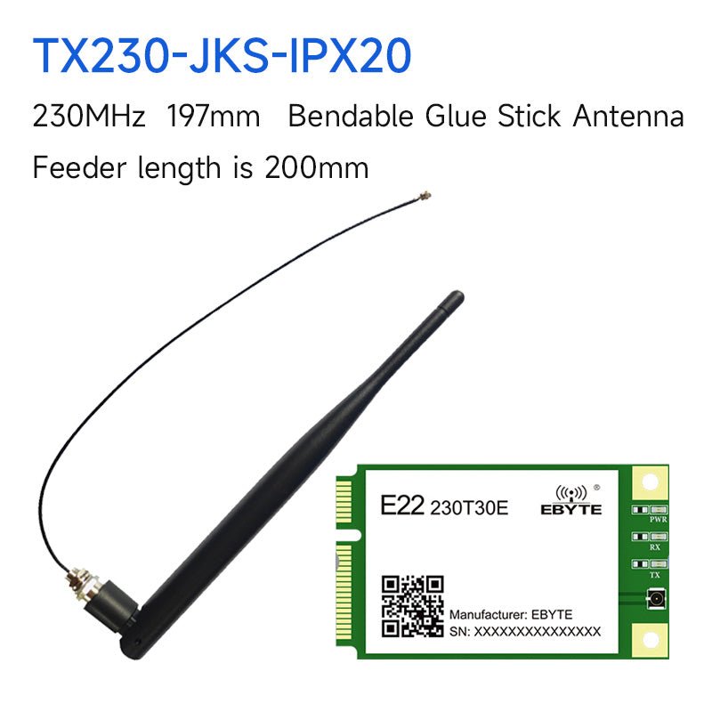 Ebyte E22 - 230T30E sx1262 30dm PCIE 10km 220.125 - 236.125MHz PCI - e interface Lora wireless module - IOT Module Shop Manufacturer Factory