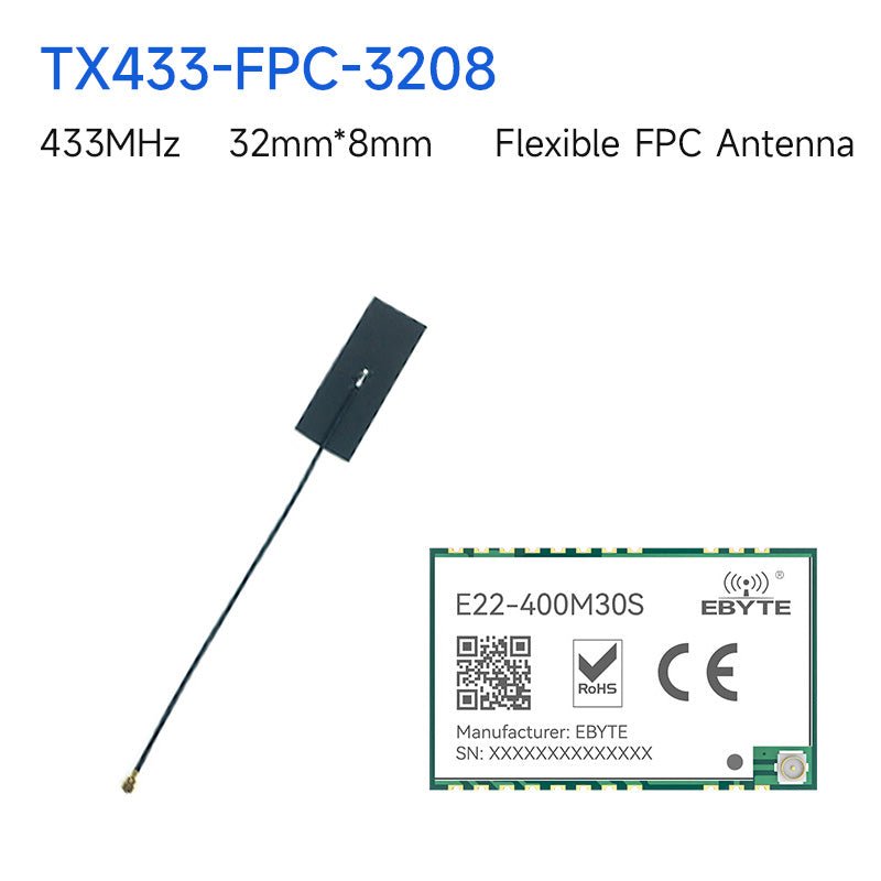 EBYTE E22 - 400M30S SX1268 433MHz Wireless Module Development Board RF Long Range 12000m IPEX Stamp Hole Antenna SPI - IOT Module Shop Manufacturer Factory