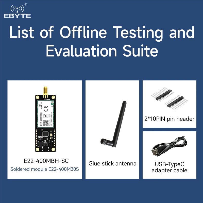 Ebyte E22 - 400MBH - SC Secondary Development RF transceiver Offline test evaluation kit Lora module development and test board - IOT Module Shop Manufacturer Factory