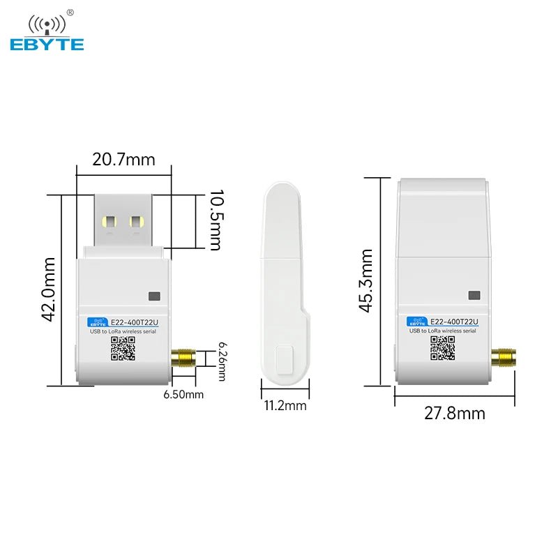 Ebyte E22 - 400T22U SX1268 Firmware upgrade Long distance USB module Wireless LoRa spread spectrum module - IOT Module Shop Manufacturer Factory