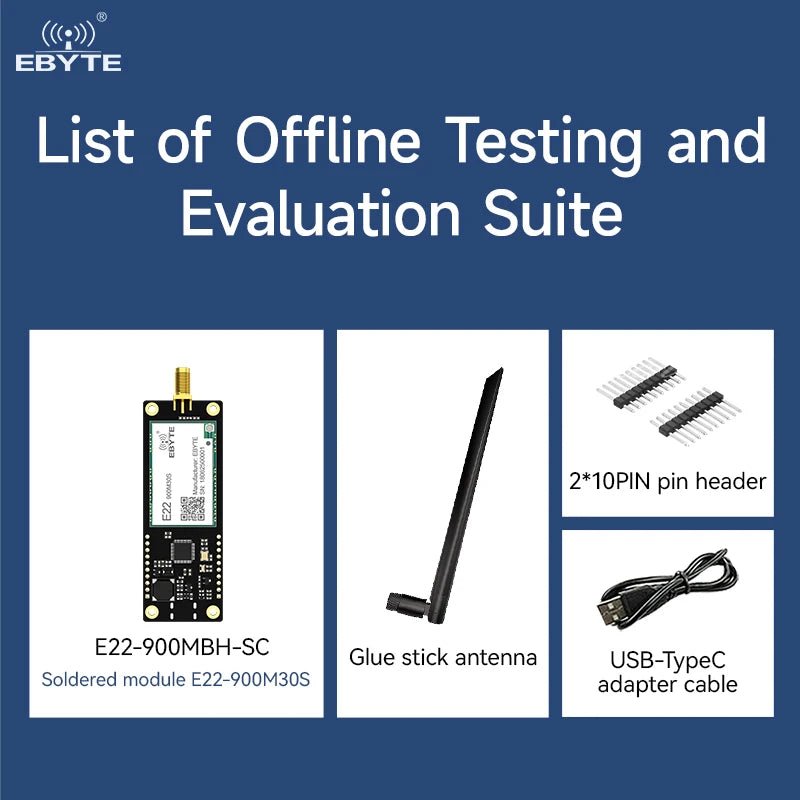 Ebyte E22 - 900MBH - SC Secondary Development long distance 868/915Mhz LORA Offline test evaluation kit RF transceiver - IOT Module Shop Manufacturer Factory