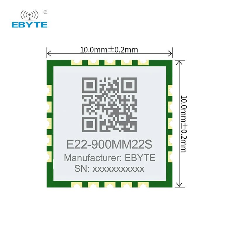 Small Lra Module E22-900MM22S SX1262 LoRa Module 868/915MHz 22dBm 7km SMD - Ebyte ...
