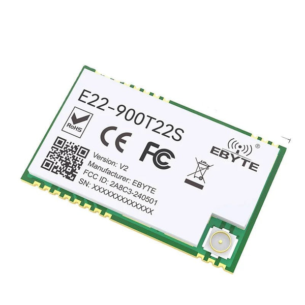 Ebyte E22 - 900T22S - V2 UART 5Km Range 868Mhz 915Mhz 22dBm SMD CE FCC LoRa Wireless Transmitter RF Module Semtech SX1262 - IOT Module Shop Manufacturer Factory