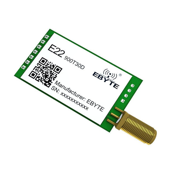 Ebyte E22 - 900T30D CE RoHs FCC Semtech SX1262 UART 10Km 30dBm 868Mhz 915Mhz DIP SX1262 LoRa Module - IOT Module Shop Manufacturer Factory