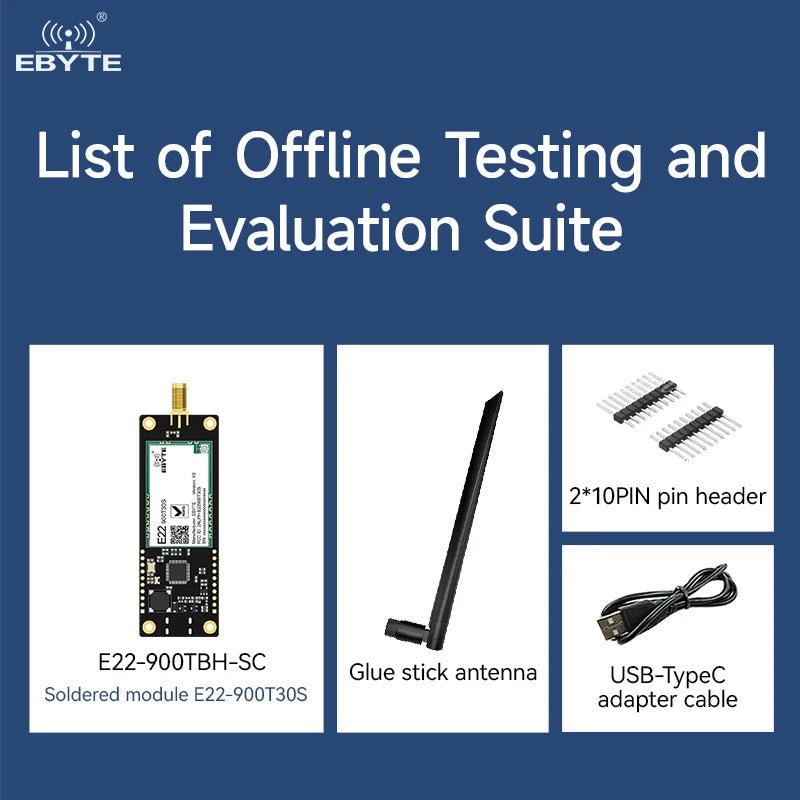 Ebyte E22 - 900TBH - SC Secondary Development RF transceiver Long distance lora module development board Offline Test Evaluation Kit - IOT Module Shop Manufacturer Factory