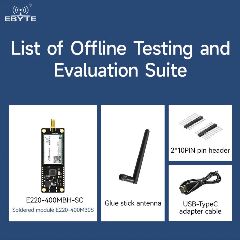 Ebyte E220 - 400MBH - SC Sub - 1G LLCC68 chip E220 - 400M30S module Offline test evaluation kit Lora module development and test board - IOT Module Shop Manufacturer Factory