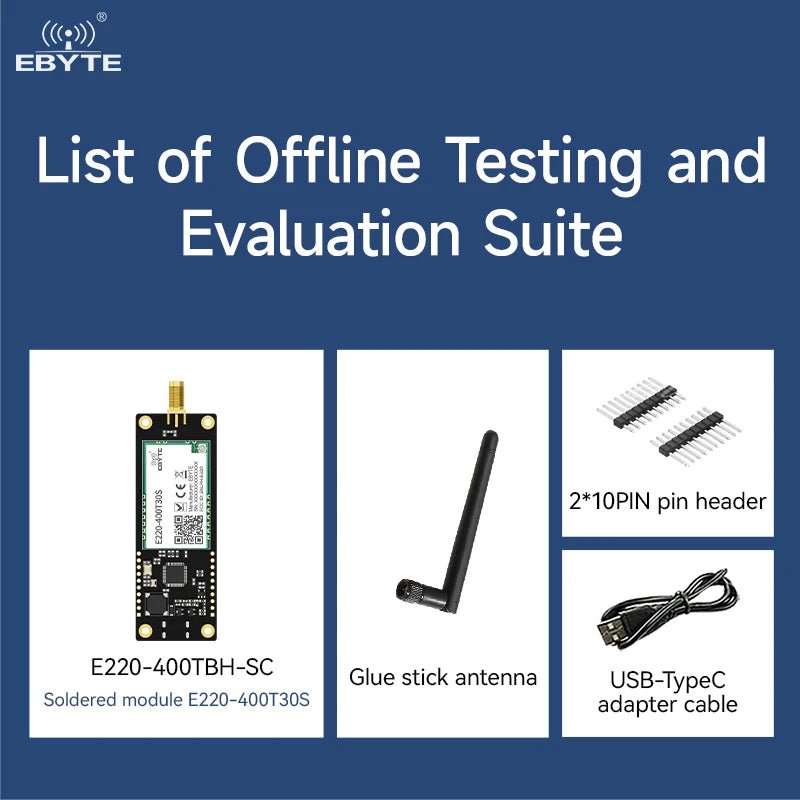 Ebyte E220 - 400TBH - SC Sub - 1G LLCC68 chip Offline test evaluation kit LORA serial port wireless module development and test board - IOT Module Shop Manufacturer Factory