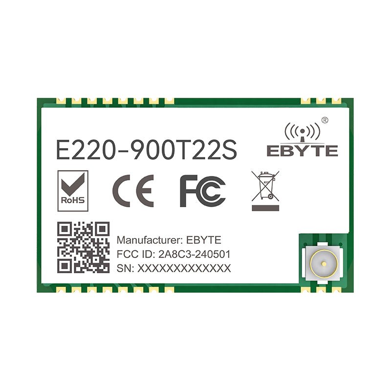 Ebyte E220 - 900T22S LoRa Module LLCC68 Chip FCC CE RoHS 5km Long Range Wireless Transceiver UART 868MHz 915MHz Wireless Rf Module No reviews yet 5 sold - IOT Module Shop Manufacturer Factory