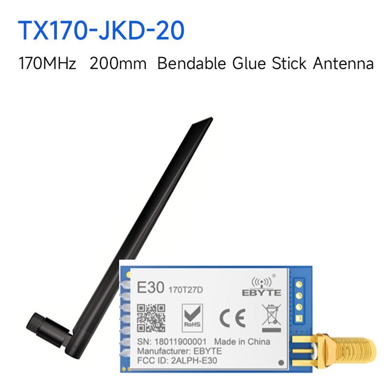 Ebyte E30 - 170T27D SI4463 UART 5Km Range 170MHz 27dBm DIP 24*43mm CE RoHs FCC LoRa Wireless Transmitter RF Module - IOT Module Shop Manufacturer Factory
