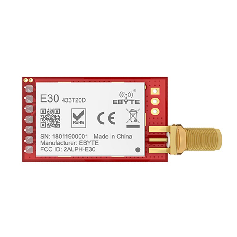 Ebyte E30 - 433T20DSI4463 UART 3Km Range 433MHz 20dBm DIP CE RoHs FCC LoRa Wireless Transmitter RF Module - IOT Module Shop Manufacturer Factory