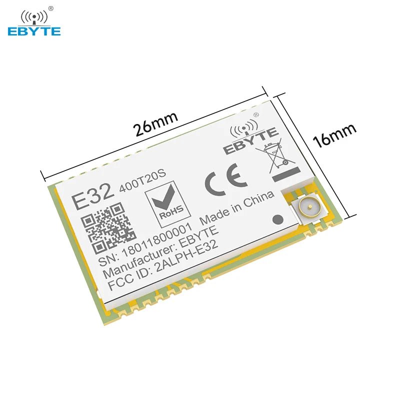 Ebyte E32 - 400T20S - V2.0 Low power consumption LoRa Spread Spectrum Technology 20dBm 433MHz LORA data transmission wireless module - IOT Module Shop Manufacturer Factory