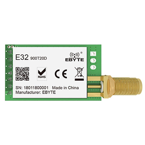 EBYTE E32 - 900T20D - V8.X SX1276 LoRa Module 868MHz 915M 100mW Long Range IoT uhf Wireless Transceiver Transmitter SMA Antenna - IOT Module Shop Manufacturer Factory