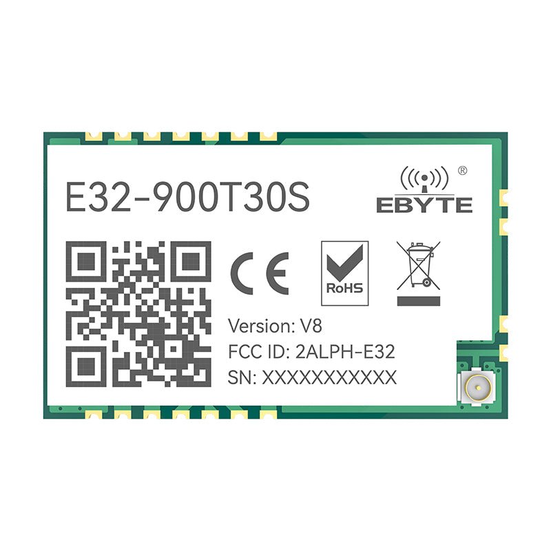 EBYTE E32 - 900T30S LoRa 868MHz 1W Long Range 8000m Wireless Transmitter and Receiver RF Module SMD Stamp Hole Wireless Module - IOT Module Shop Manufacturer Factory