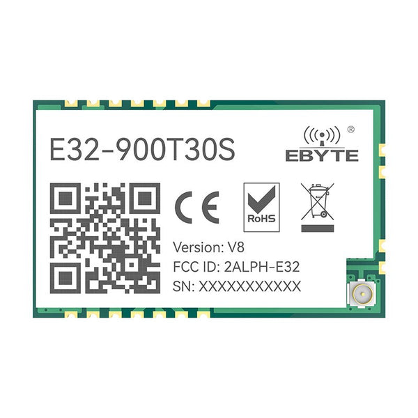 EBYTE E32 - 900T30S LoRa 868MHz 1W Long Range 8000m Wireless Transmitter and Receiver RF Module SMD Stamp Hole Wireless Module - IOT Module Shop Manufacturer Factory