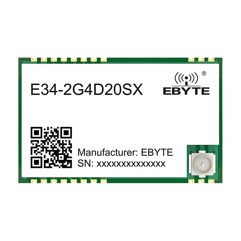 Ebyte E34 - 2G4D20SX TTL level output 20dBm UART interface 2.4GH full - duplex wireless Serial Port data transmission module - IOT Module Shop Manufacturer Factory