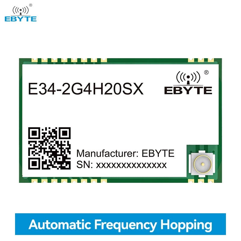 Ebyte E34 - 2G4H20SX 20dBm TTL level out 2.5km Half - duplex Automatic frequency hopping 2.4GHz Wireless data transmission module - IOT Module Shop Manufacturer Factory