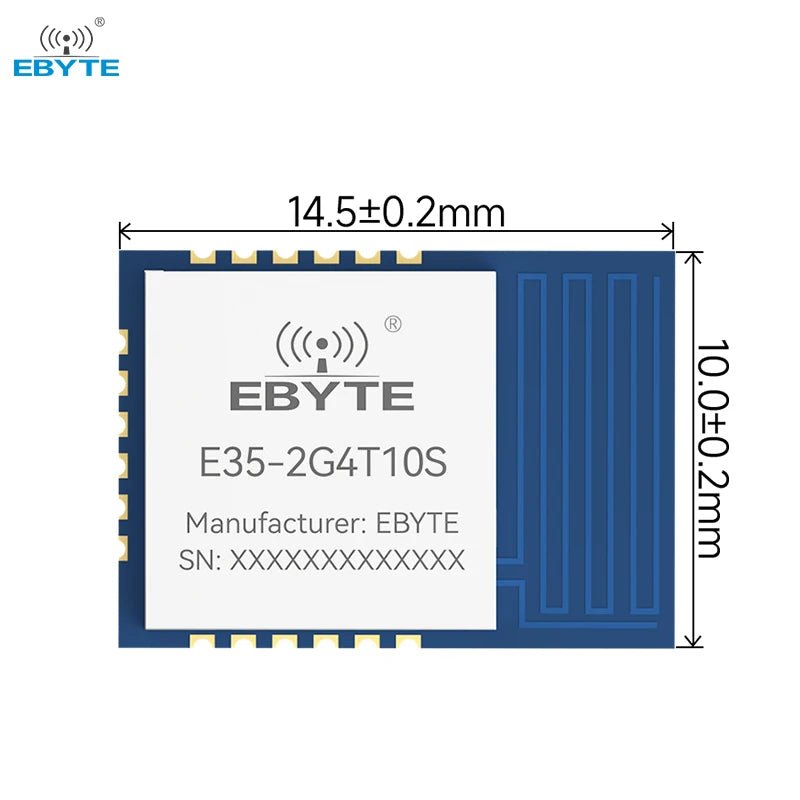 Ebyte E35 - 2G4T10S 10dBm UART interface Low power consumption 1μA 2.4GHz wireless serial port transparent transmission module - IOT Module Shop Manufacturer Factory