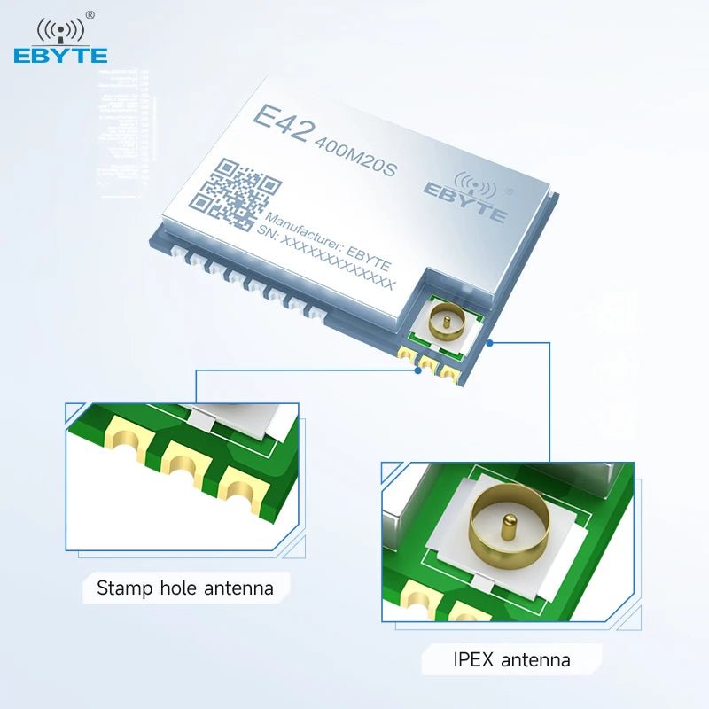 EBYTE E42 - 400M20S Wireless Module Small size Low power consumption 433MHz RF Transceiver HW3000 Chip - IOT Module Shop Manufacturer Factory