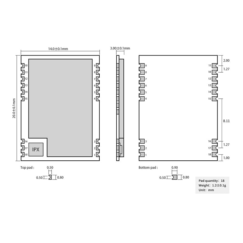 Ebyte E49 - 900M20S Wireless Module 868MHz 915MHz 20dBm 3km Iot Wireless data transmission module - IOT Module Shop Manufacturer Factory