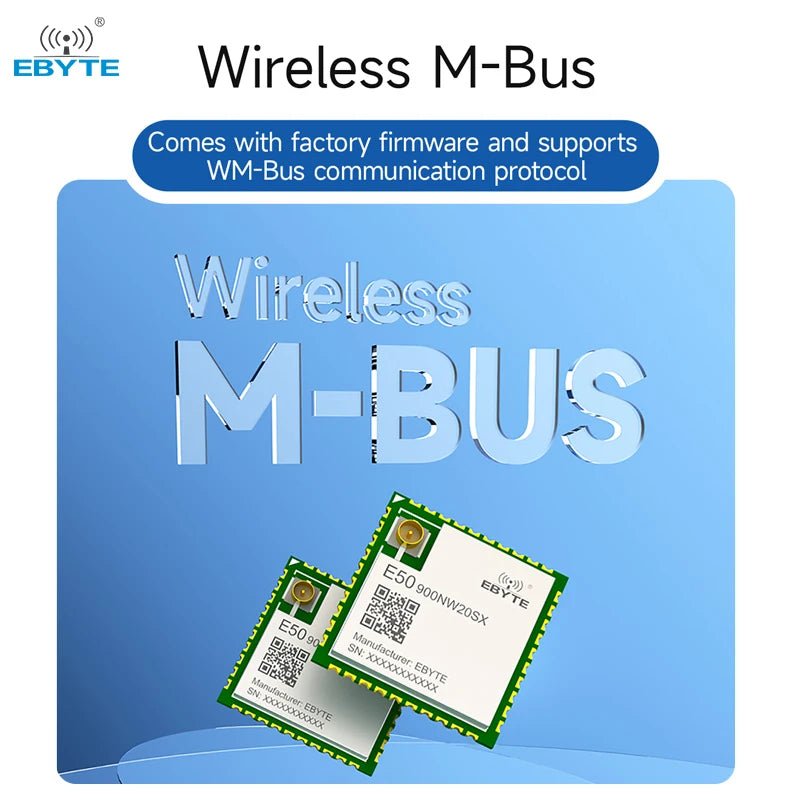 EBYTE E50 - 900NW20SX EFR32FG23 868/915MHz Wireless M - Bus Module URAT Module 20dBm MESH SMD SoC Module Low Power Consumption - IOT Module Shop Manufacturer Factory