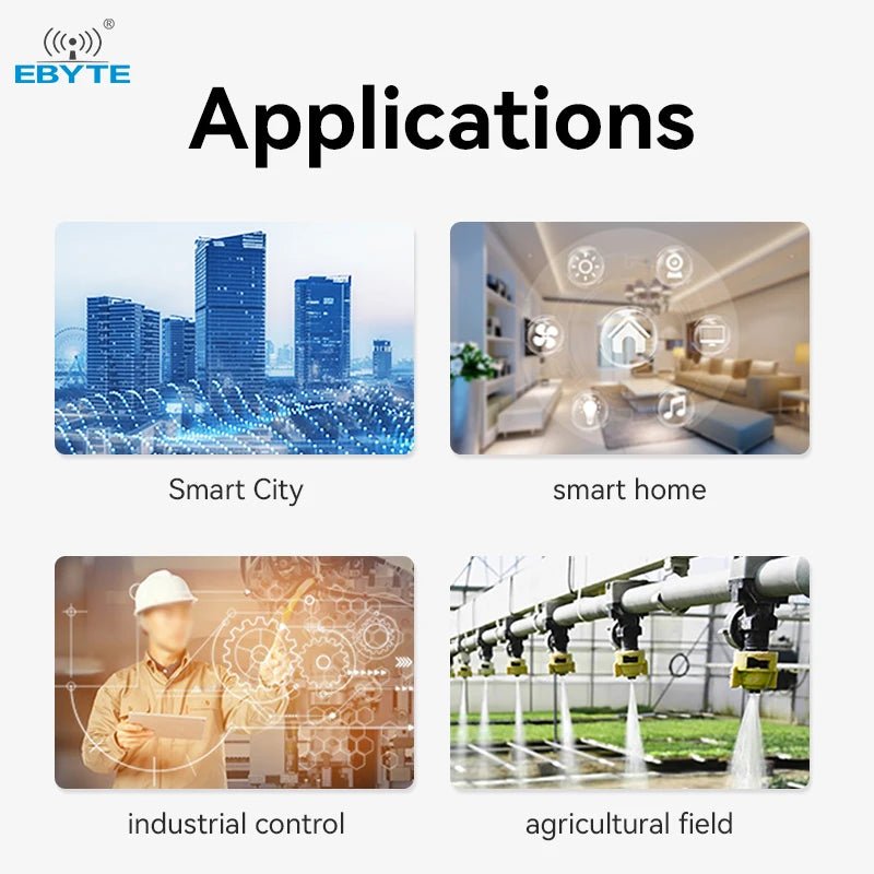 EBYTE E50 - 900NW20SX EFR32FG23 868/915MHz Wireless M - Bus Module URAT Module 20dBm MESH SMD SoC Module Low Power Consumption - IOT Module Shop Manufacturer Factory