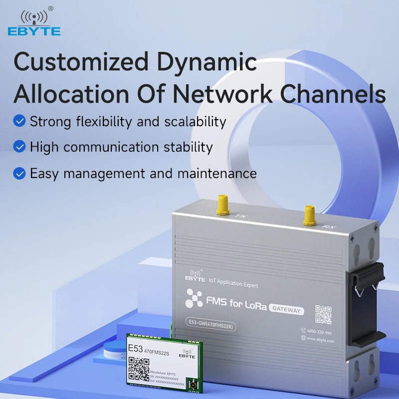 EBYTE E53 - 470FMS22S 3km UART Wireless Transceiver 470MHz Transparent Transmission Star Network Ad Hoc LoRaWAN Wireless Module - IOT Module Shop Manufacturer Factory