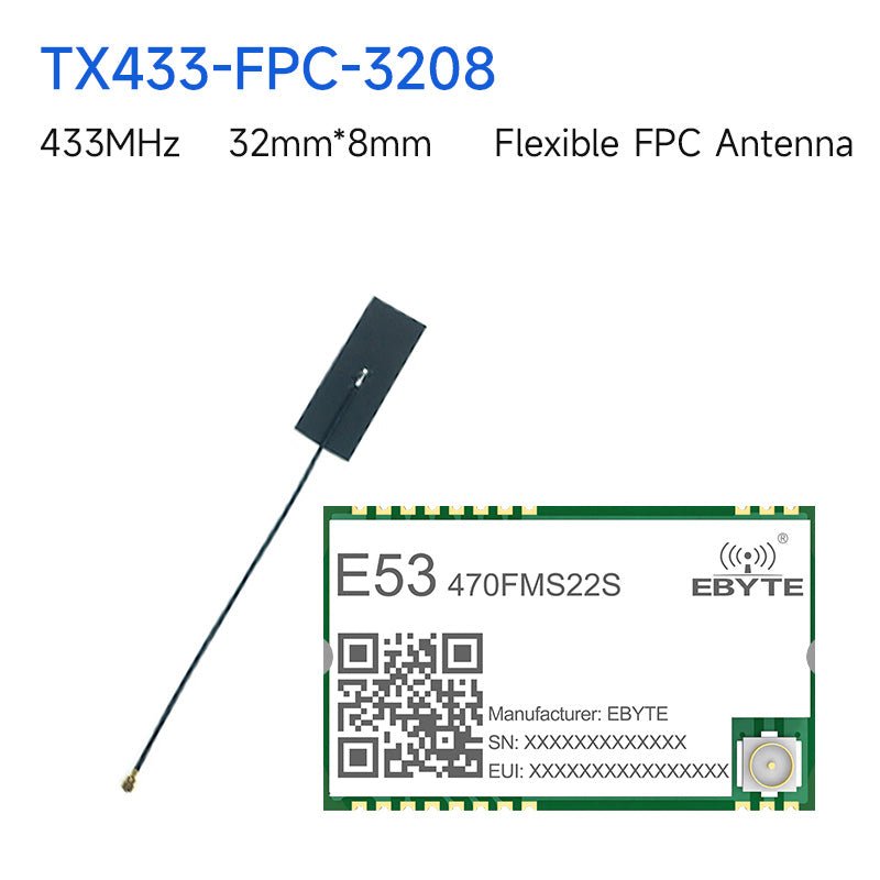 EBYTE E53 - 470FMS22S 3km UART Wireless Transceiver 470MHz Transparent Transmission Star Network Ad Hoc LoRaWAN Wireless Module - IOT Module Shop Manufacturer Factory