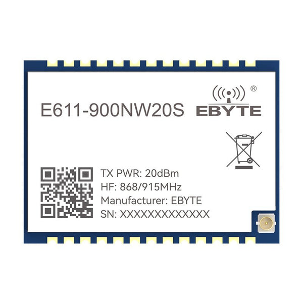 Ebyte E611 - 900NW20S 20dBm UART/PHY UAV 915MHz Long distance digital and image data transparent transmission wireless module - IOT Module Shop Manufacturer Factory