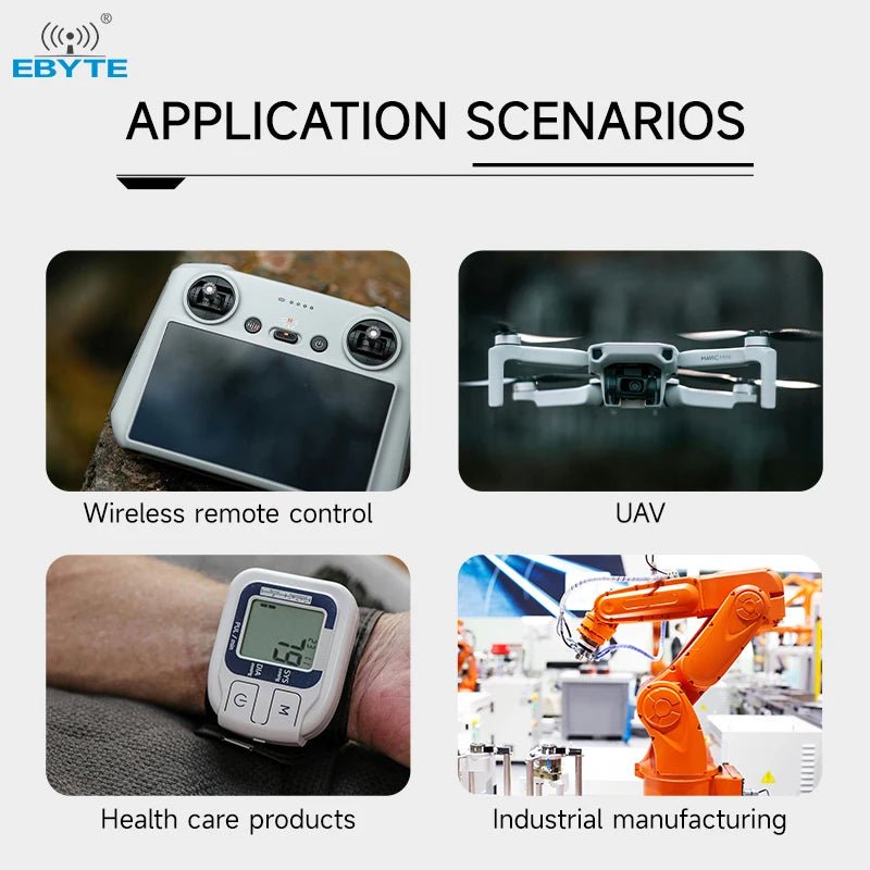 Ebyte E62 - 433T20S 20dBm UART Automatic frequency hopping 433MHz full - duplex SMD type Wireless transparent transmission module - IOT Module Shop Manufacturer Factory