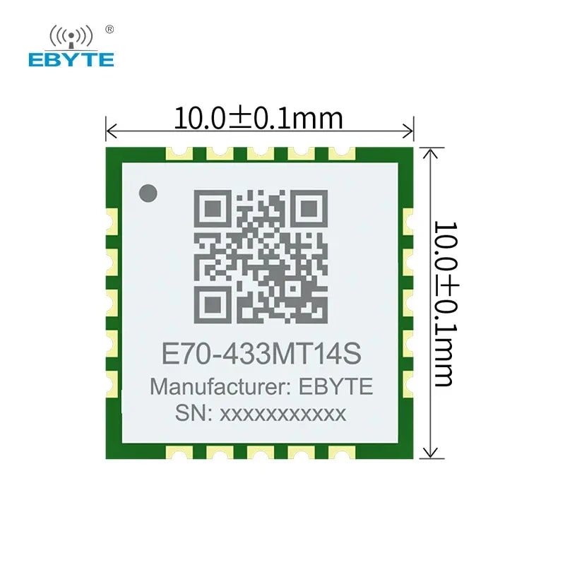 Ebyte E70 - 433MT14S TI's CC1310 Ultra - small size Ultra - low power consumption 24MHz temperature compensated crystal oscillator - IOT Module Shop Manufacturer Factory