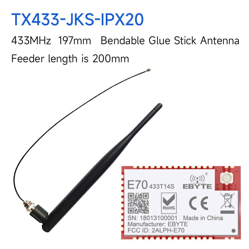 EBYTE E70 - 433T14S TI CC1310 chip UART Wireless Module 433MHz 14dBm rf Transmitter Receive Small SMD Type RF Module With IPEX Interface - IOT Module Shop Manufacturer Factory