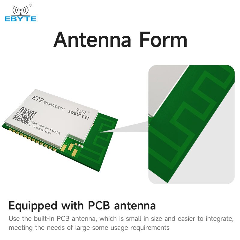 Ebyte E72 - 2G4M20S1C TI CC2674P10 chip 2.4G Zigbee Low Energy ble5.3 Multi - protocol Wireless Communication Module with PCB Antenna - IOT Module Shop Manufacturer Factory
