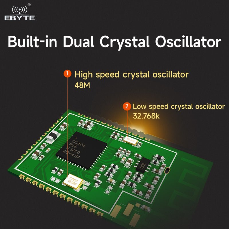 Ebyte E72 - 2G4M20S1C TI CC2674P10 chip 2.4G Zigbee Low Energy ble5.3 Multi - protocol Wireless Communication Module with PCB Antenna - IOT Module Shop Manufacturer Factory