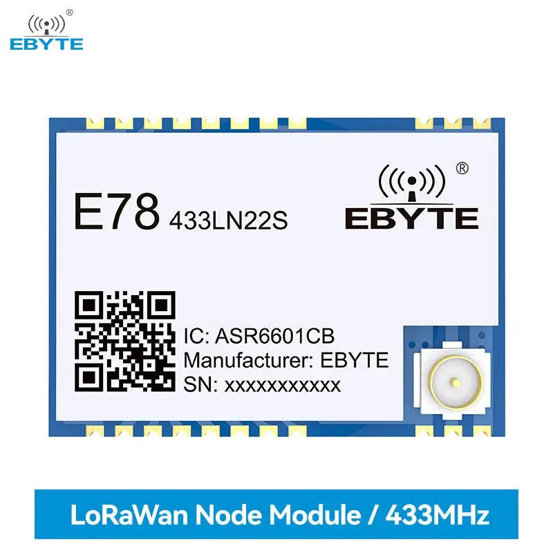 Ebyte E78 - 433LN22S(6601) Transceiver Receiver ASR6601 433MHz LoRaWAN Module Low power consumption wireless transmission - IOT Module Shop Manufacturer Factory
